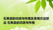 石黄皮的功效与作用及食用方法禁忌 石黄皮的功效与作用