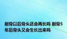 削骨以后骨头还会再长吗 削骨5年后骨头又会生长出来吗